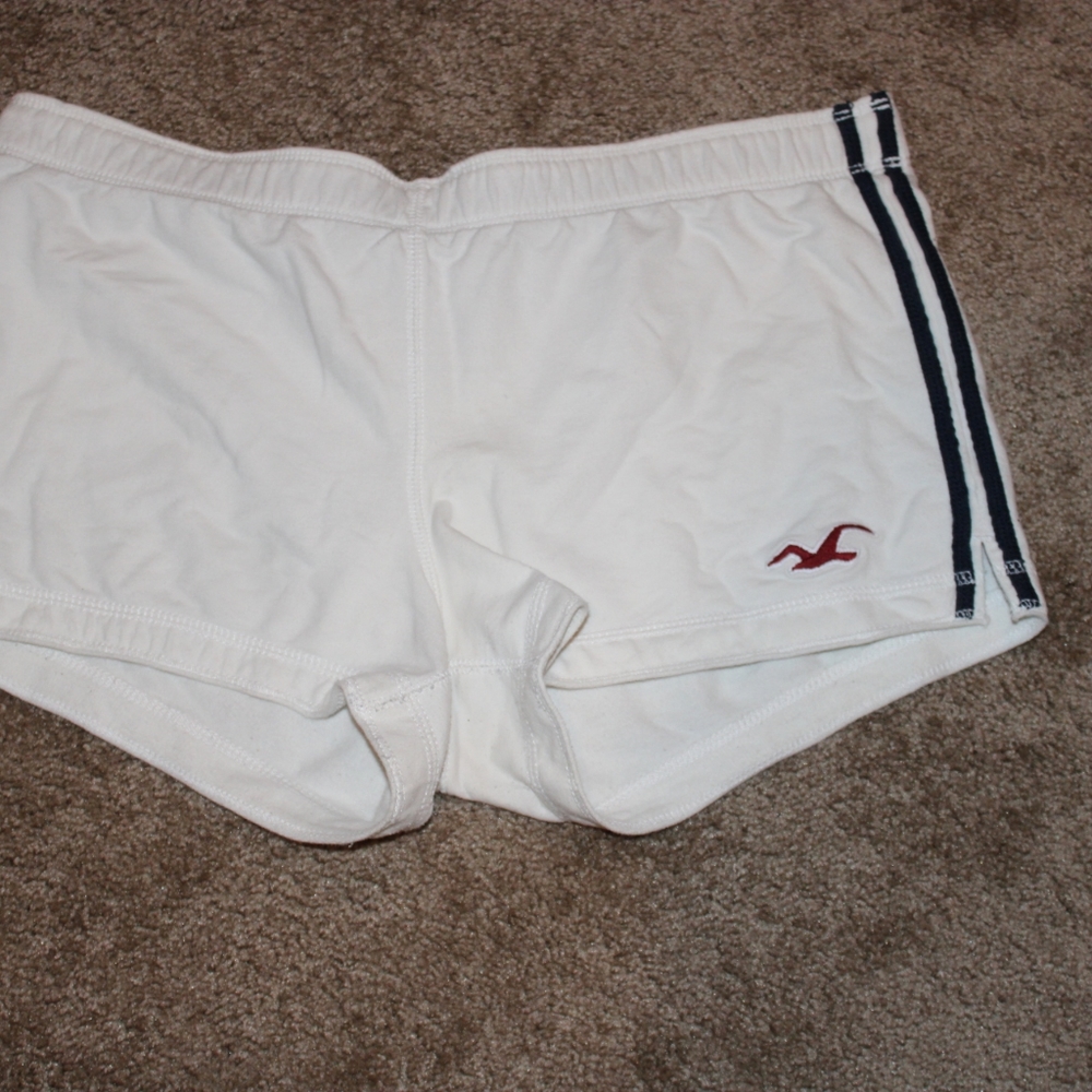 Hollister white shorts